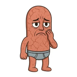 glande seco y tirante